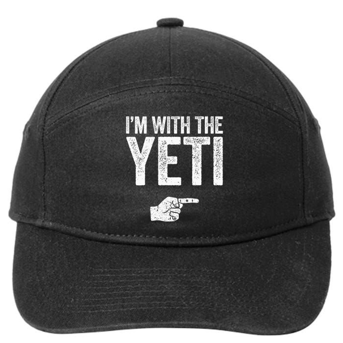 IM With The Yeti Matching Yeti Costume 7-Panel Snapback Hat