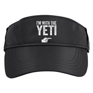 IM With The Yeti Matching Yeti Costume Adult Drive Performance Visor