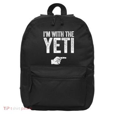 IM With The Yeti Matching Yeti Costume 16 in Basic Backpack