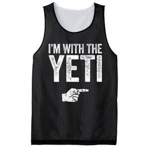 IM With The Yeti Matching Yeti Costume Mesh Reversible Basketball Jersey Tank