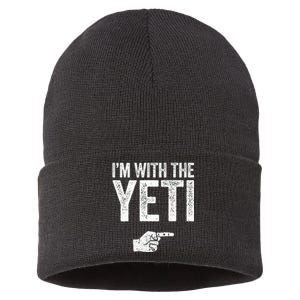 IM With The Yeti Matching Yeti Costume Sustainable Knit Beanie