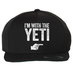 IM With The Yeti Matching Yeti Costume Wool Snapback Cap