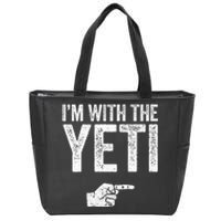 IM With The Yeti Matching Yeti Costume Zip Tote Bag