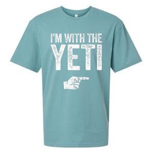 IM With The Yeti Matching Yeti Costume Sueded Cloud Jersey T-Shirt