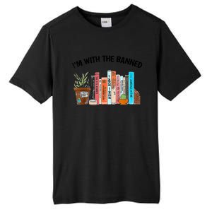 I'm With The Banned Funny Book Readers I Read Banned Books Tall Fusion ChromaSoft Performance T-Shirt