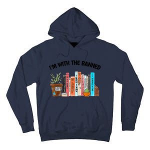 I'm With The Banned Funny Book Readers I Read Banned Books Tall Hoodie