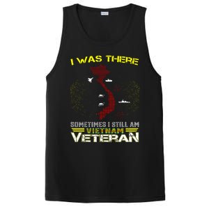 I WAS THERE SOMETIMES I STILL AM VIETNAM VETERAN PosiCharge Competitor Tank