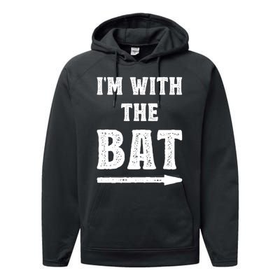 IM With The Bat Costume Halloween Matching Couple Lazy Diy Performance Fleece Hoodie