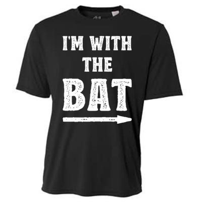 IM With The Bat Costume Halloween Matching Couple Lazy Diy Cooling Performance Crew T-Shirt