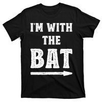 IM With The Bat Costume Halloween Matching Couple Lazy Diy T-Shirt