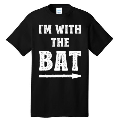 IM With The Bat Costume Halloween Matching Couple Lazy Diy Tall T-Shirt