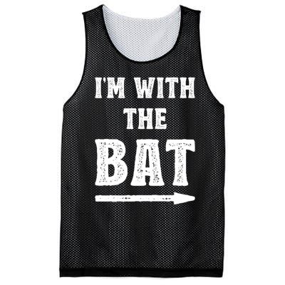 IM With The Bat Costume Halloween Matching Couple Lazy Diy Mesh Reversible Basketball Jersey Tank