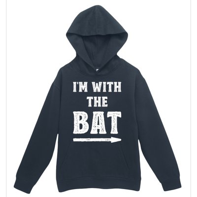 IM With The Bat Costume Halloween Matching Couple Lazy Diy Urban Pullover Hoodie