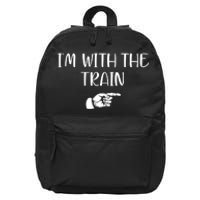 Im With The Train 16 in Basic Backpack