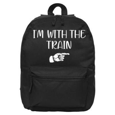 Im With The Train 16 in Basic Backpack