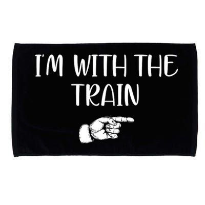 Im With The Train Microfiber Hand Towel