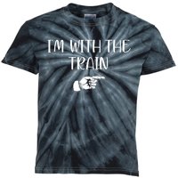 Im With The Train Kids Tie-Dye T-Shirt