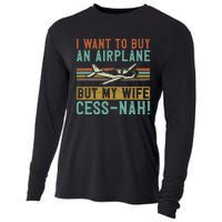 I Want To Buy An Airplane But My Wife Cess Nah! Pilot Cooling Performance Long Sleeve Crew