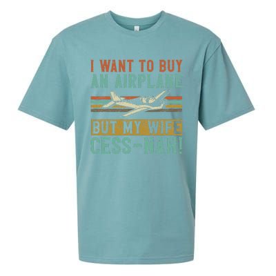 I Want To Buy An Airplane But My Wife Cess Nah! Pilot Sueded Cloud Jersey T-Shirt