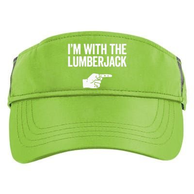 I'm With The Lumberjack Matching VNeck Adult Drive Performance Visor