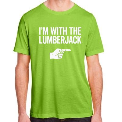 I'm With The Lumberjack Matching VNeck Adult ChromaSoft Performance T-Shirt