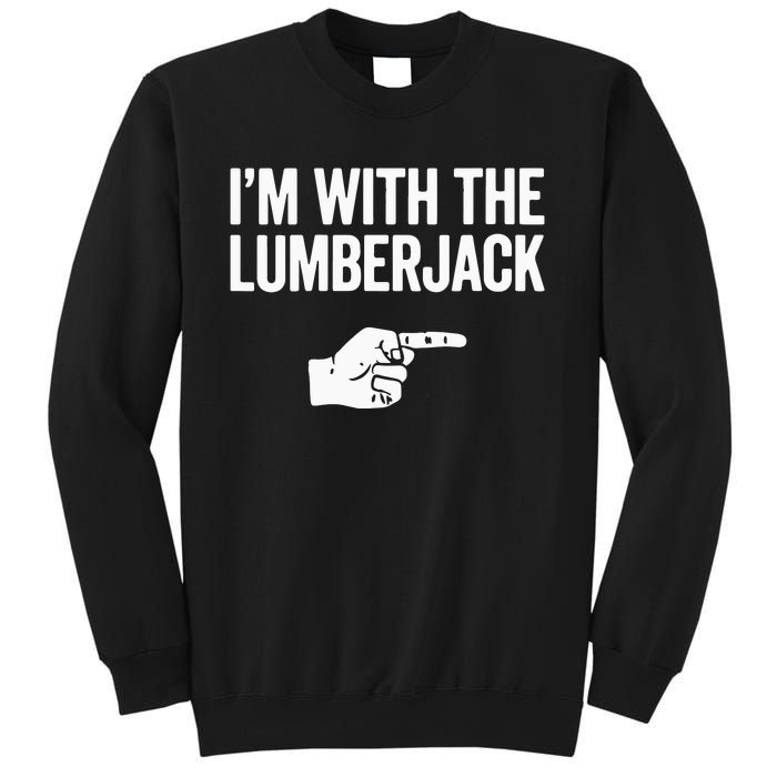 I'm With The Lumberjack Matching VNeck Sweatshirt