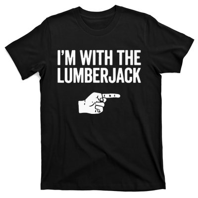 I'm With The Lumberjack Matching VNeck T-Shirt