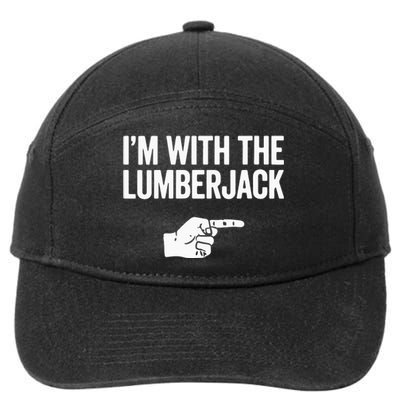 I'm With The Lumberjack Matching VNeck 7-Panel Snapback Hat