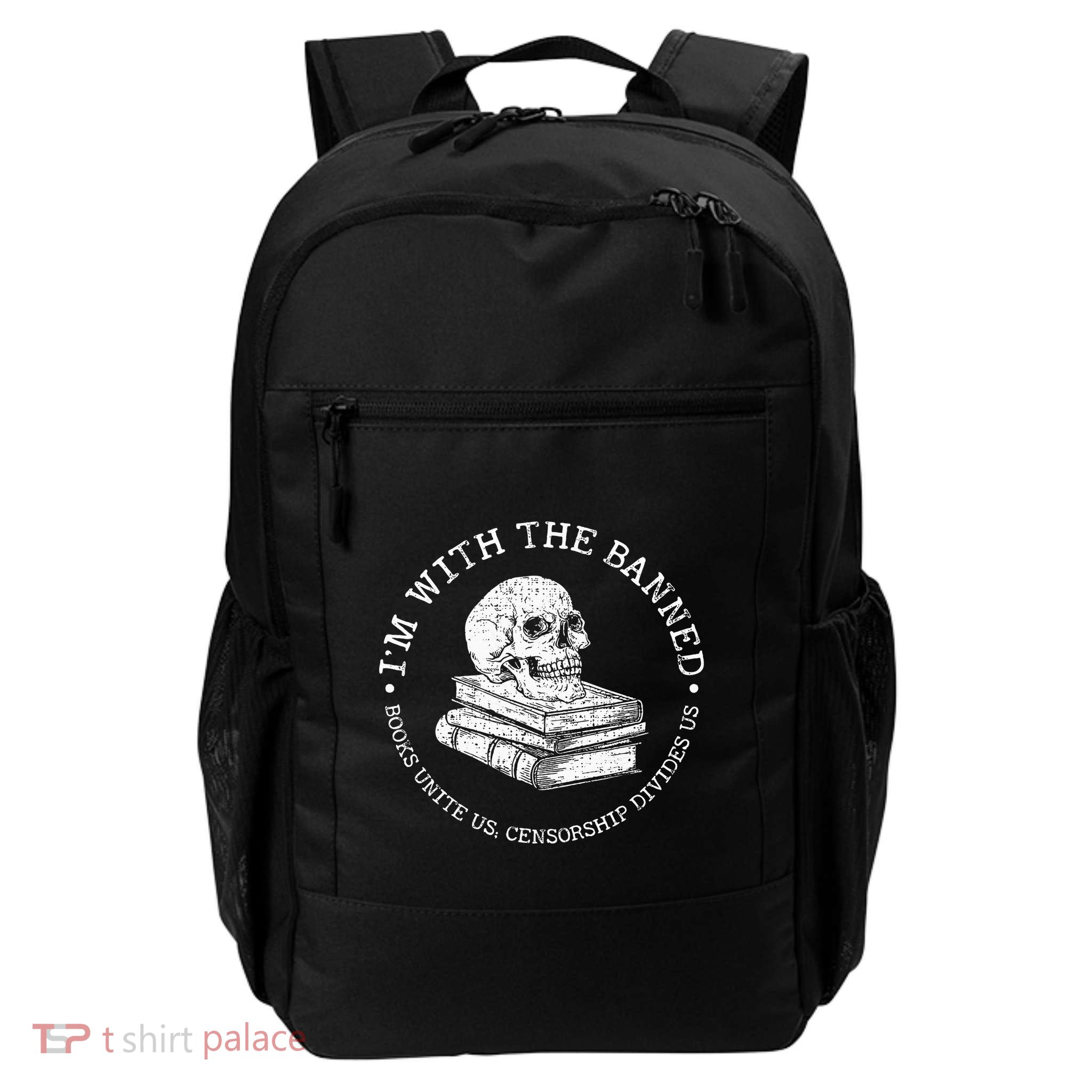 IM With The Banned Books Daily Commute Backpack
