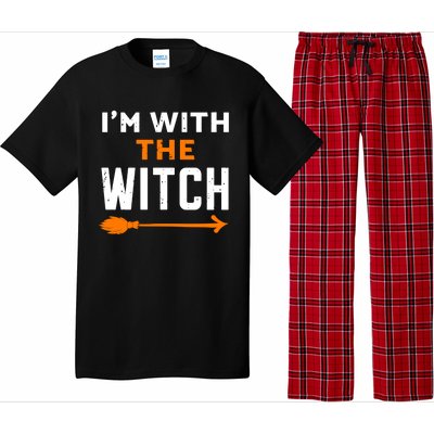 Im With The Witch Couples Halloween Gift Pajama Set