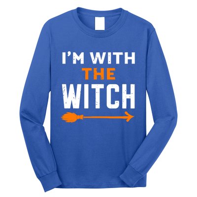 Im With The Witch Couples Halloween Gift Long Sleeve Shirt