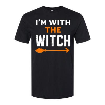 Im With The Witch Couples Halloween Gift Softstyle CVC T-Shirt