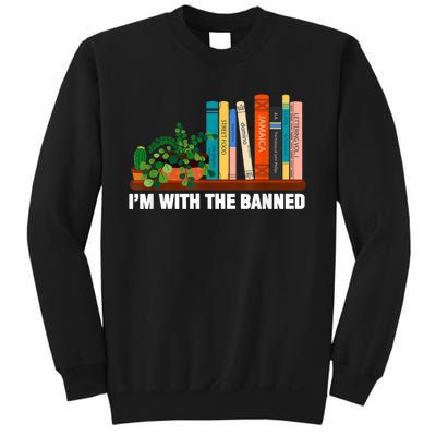 I'm With The Banned Books I Read Banned Bookworm Lovers Sweatshirt