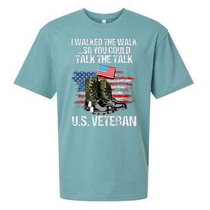 I Walked The Walk So You Could Talk The Talk U.S. Veteran Sueded Cloud Jersey T-Shirt