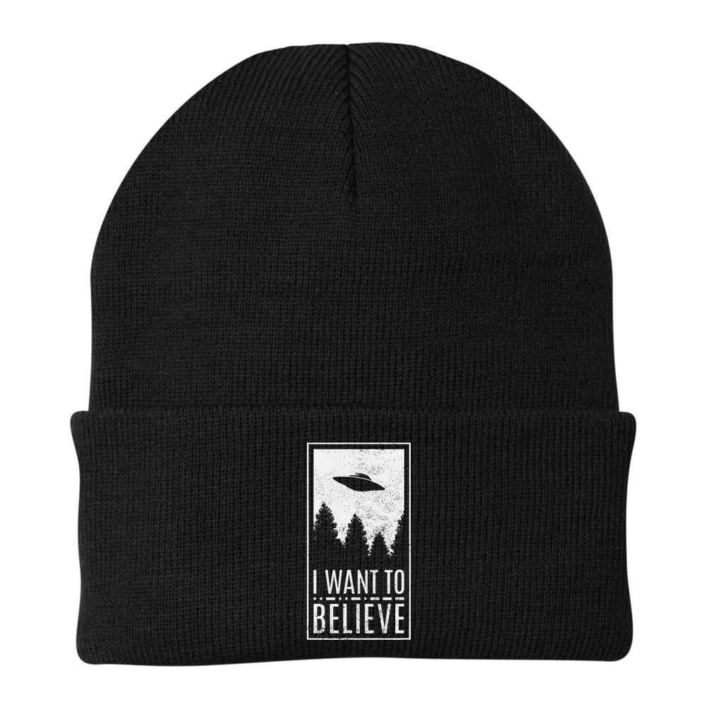 I Want To Believe Ufo Alien Hunter Conspiracy Theorist Beanie