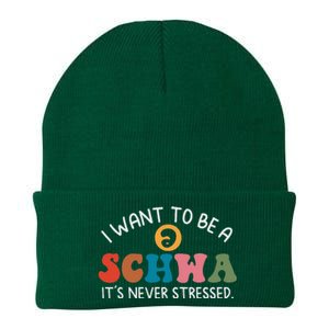 I Want To Be A Schwa Its Never Stressed Science Of Reading Knit Cap Winter Beanie