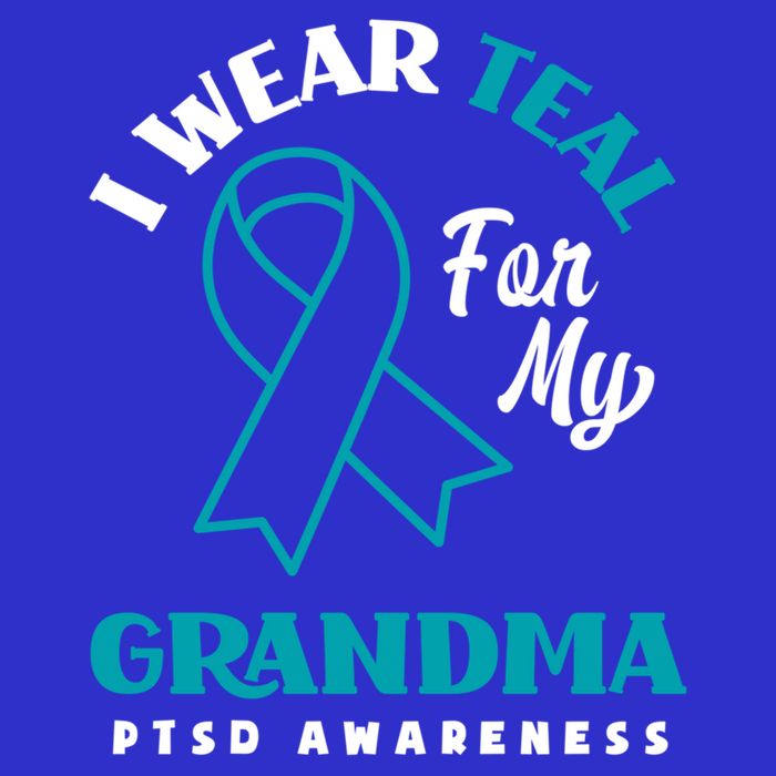 I Wear Teal For My Grandma Ptsd Awareness Gift T-Shirt