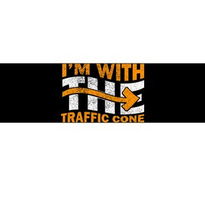 IM With The Traffic Cone Costume Funny Halloween Couple Bumper Sticker