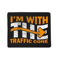 IM With The Traffic Cone Costume Funny Halloween Couple Mousepad