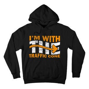 IM With The Traffic Cone Costume Funny Halloween Couple Tall Hoodie