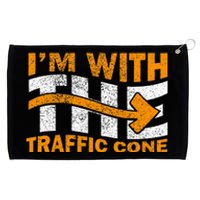 IM With The Traffic Cone Costume Funny Halloween Couple Grommeted Golf Towel