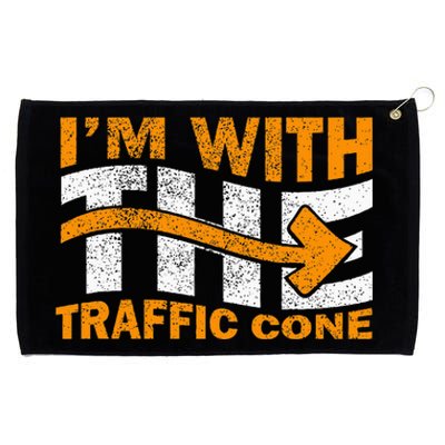 IM With The Traffic Cone Costume Funny Halloween Couple Grommeted Golf Towel