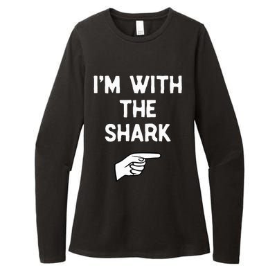 IM With The Shark Costume Halloween Matching Party Womens CVC Long Sleeve Shirt