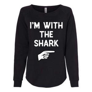 IM With The Shark Costume Halloween Matching Party Womens California Wash Sweatshirt