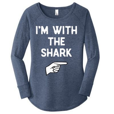 IM With The Shark Costume Halloween Matching Party Women's Perfect Tri Tunic Long Sleeve Shirt