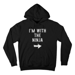 IM With The Ninja Costume Halloween Matching Couple Hoodie