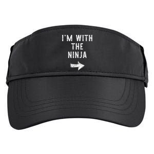 IM With The Ninja Costume Halloween Matching Couple Adult Drive Performance Visor