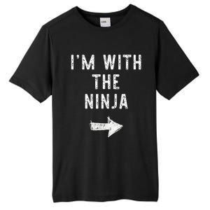 IM With The Ninja Costume Halloween Matching Couple Tall Fusion ChromaSoft Performance T-Shirt