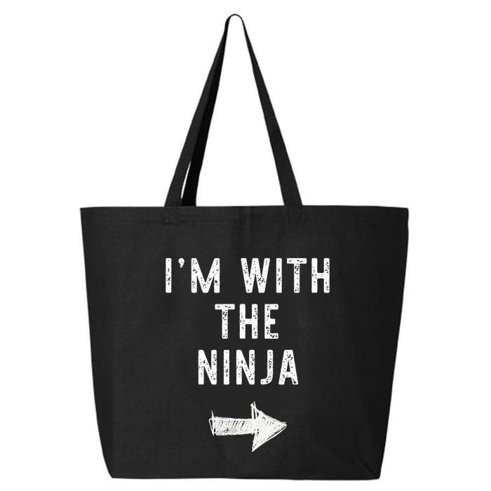 IM With The Ninja Costume Halloween Matching Couple 25L Jumbo Tote