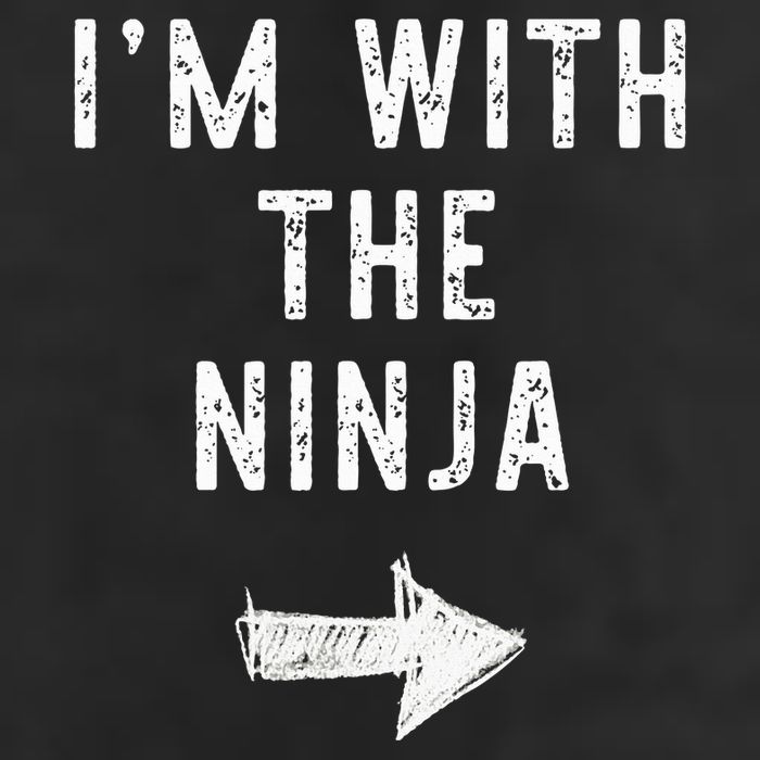 IM With The Ninja Costume Halloween Matching Couple 25L Jumbo Tote